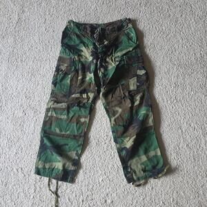 Vtg 90s US Military Combat Uniform Trouser Pants Woodland Camo Small Regular